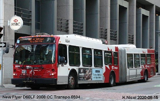 BUS/AUTOBUS: New Flyer D60LF 2008 OC Transpo