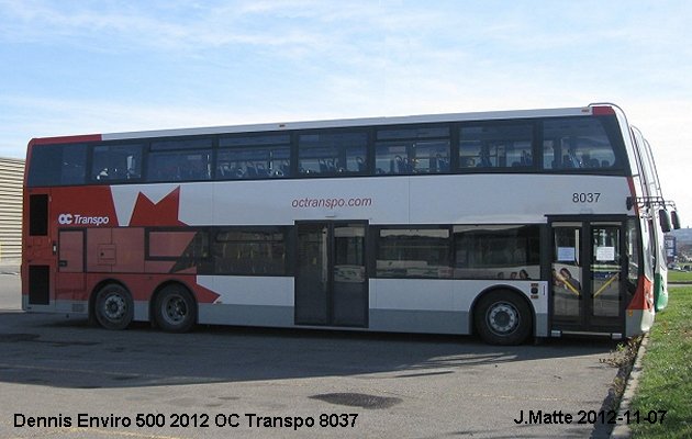 BUS/AUTOBUS: Alexander-Dennis Enviro 500 2012 Oc Transpo