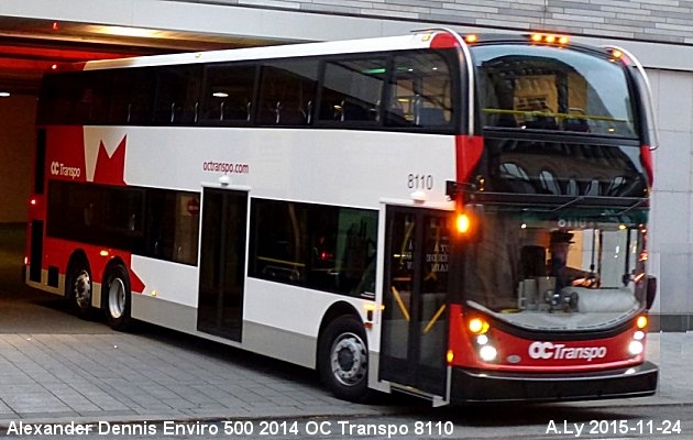 BUS/AUTOBUS: Alexander-Dennis Enviro 500 2014 OC Transpo