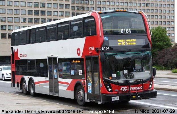 BUS/AUTOBUS: Alexander-Dennis Enviro 500 2019 OC Transpo