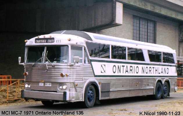 BUS/AUTOBUS: MCI MC-7 1971 Ontario Northland