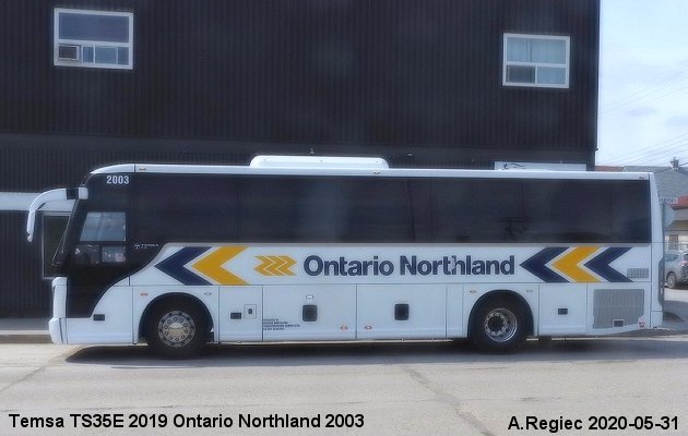 BUS/AUTOBUS: Temsa TS35E 2019 Ontario Northland