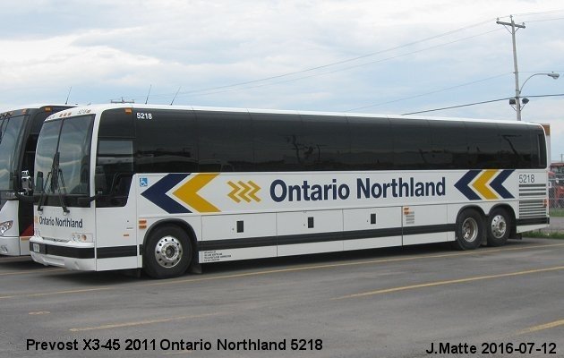 BUS/AUTOBUS: Prevost X3-45 2011 Ontario Northland