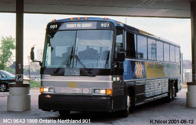 BUS/AUTOBUS: MCI 96A3 1989 Ontario Northland