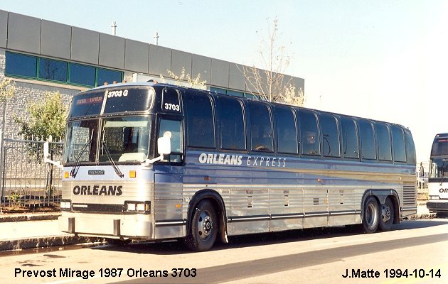 BUS/AUTOBUS: Prevost Mirage 1987 Orleans