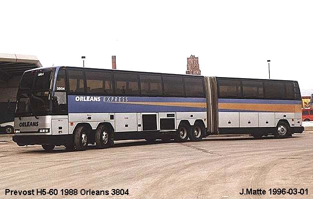 BUS/AUTOBUS: Prevost H5-60 1988 Orleans