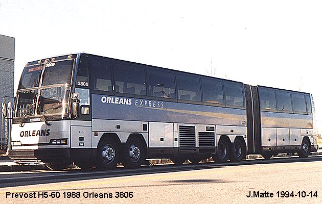 BUS/AUTOBUS: Prevost H5-60 1988 Orleans