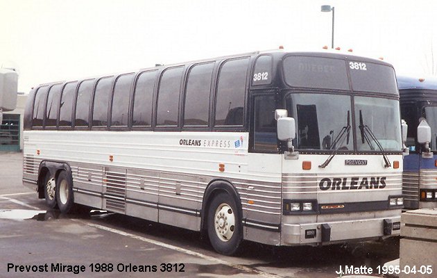 BUS/AUTOBUS: Prevost Mirage 1988 Orleans