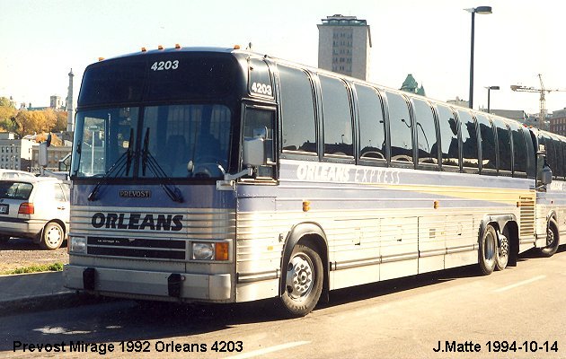 BUS/AUTOBUS: Prevost Mirage 1992 Orleans