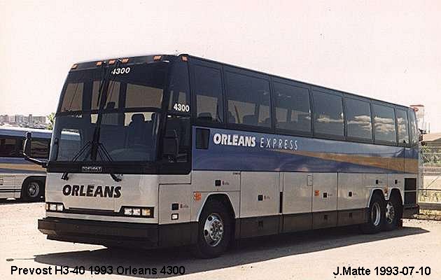 BUS/AUTOBUS: Prevost H3-40 1993 Orleans