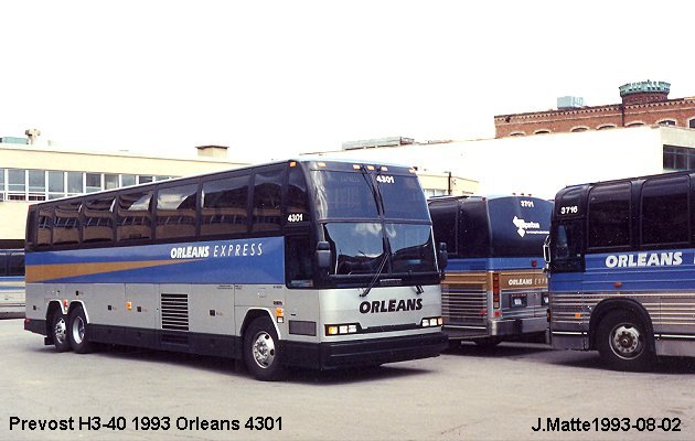 BUS/AUTOBUS: Prevost H3-40 1993 Orleans