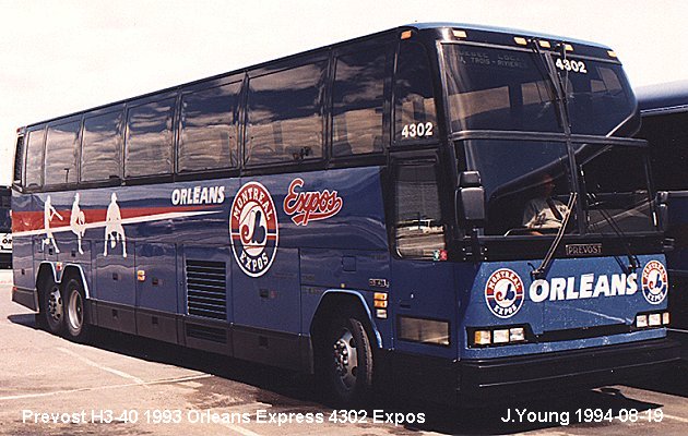 BUS/AUTOBUS: Prevost H3-40 1993 Orleans