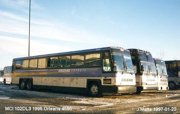BUS/AUTOBUS: MCI 102DL3 1995 Orleans