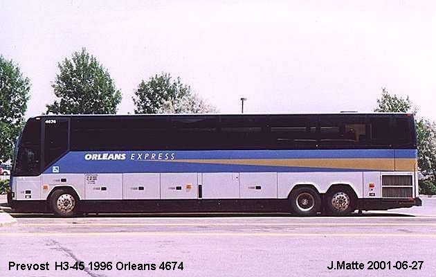 BUS/AUTOBUS: Prevost H3-45 1996 Orleans