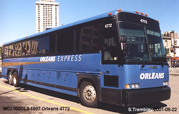 BUS/AUTOBUS: MCI MC 102 DL 3 1997 Orleans