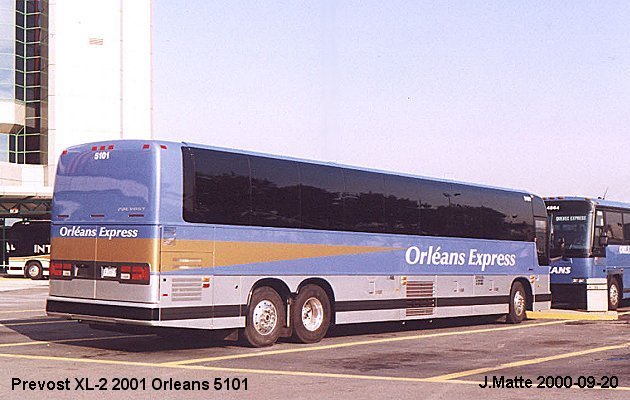 BUS/AUTOBUS: Prevost XL-2 2001 Orleans