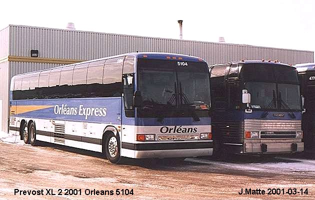 BUS/AUTOBUS: Prevost XL-2 2001 Orleans