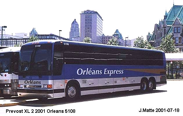 BUS/AUTOBUS: Prevost XL-2 2001 Orleans