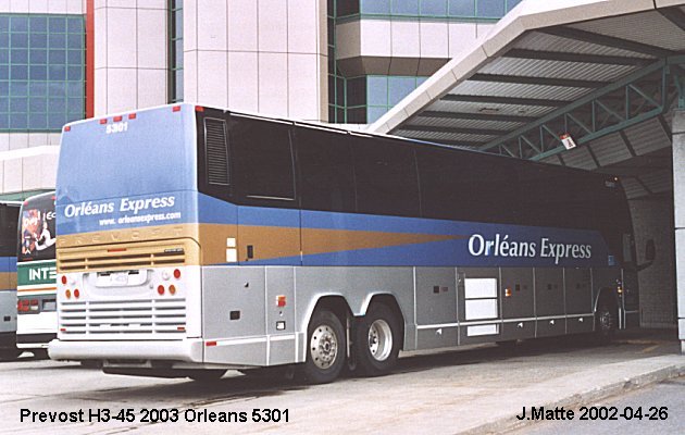 BUS/AUTOBUS: Prevost H3-45 2003 Orleans