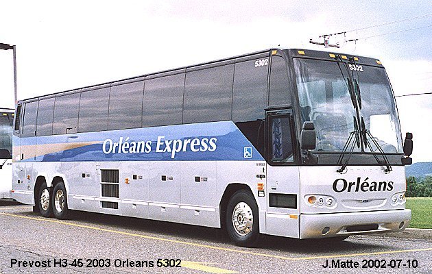 BUS/AUTOBUS: Prevost H3-45 2003 Orleans