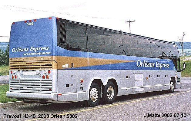 BUS/AUTOBUS: Prevost H3-45 2003 Orleans