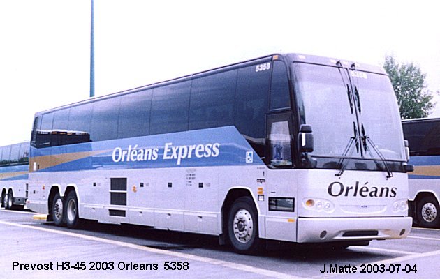 BUS/AUTOBUS: Prevost H3-45 2003 Orleans