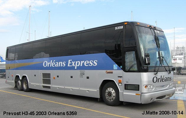 BUS/AUTOBUS: Prevost H3-45 2003 Orleans