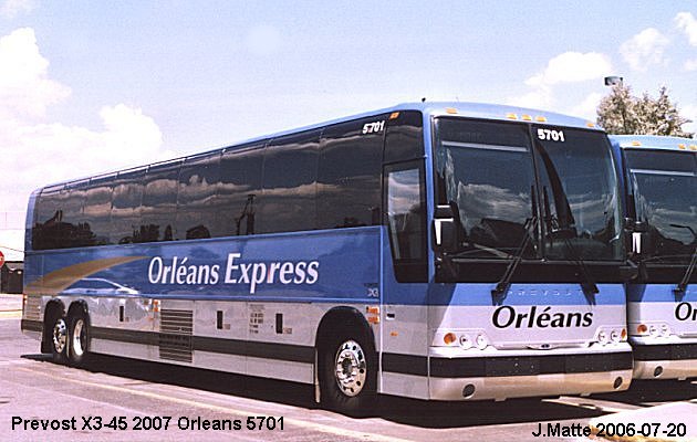 BUS/AUTOBUS: Prevost X3-45 2007 Orleans