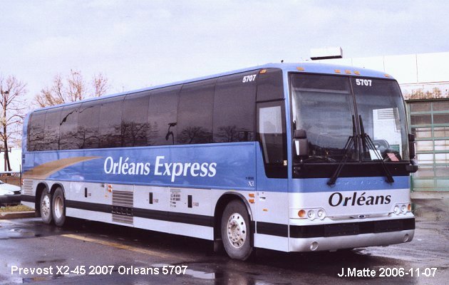 BUS/AUTOBUS: Prevost X3-45 2007 Orleans