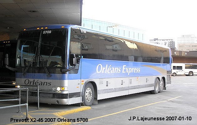 BUS/AUTOBUS: Prevost X3-45 2007 Orleans