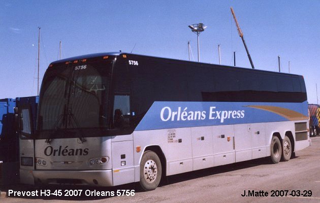 BUS/AUTOBUS: Prevost H3-45 2007 Orleans