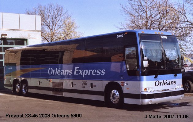 BUS/AUTOBUS: Prevost X3-45 2008 Orleans