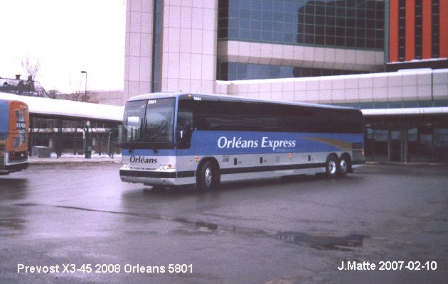 BUS/AUTOBUS: Prevost X3-45 2008 Orleans