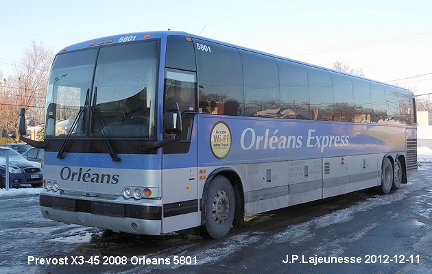 BUS/AUTOBUS: Prevost X3-45 2008 Orleans