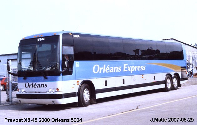 BUS/AUTOBUS: Prevost X3-45 2008 Orleans