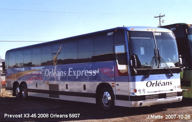 BUS/AUTOBUS: Prevost X3-45 2008 Orleans