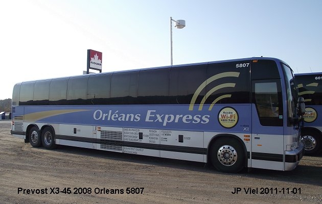 BUS/AUTOBUS: Prevost X3-45 2008 Orleans