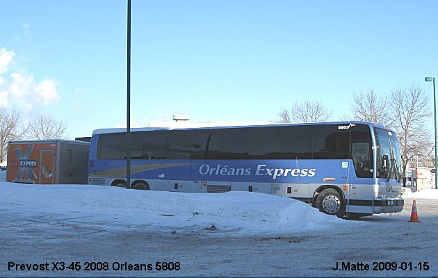 BUS/AUTOBUS: Prevost X3-45 2008 Orleans