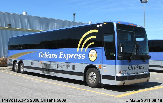 BUS/AUTOBUS: Prevost X3-45 2008 Orleans