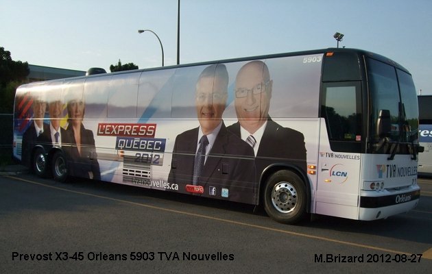 BUS/AUTOBUS: Prevost X3-45 2009 Orleans