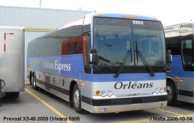 BUS/AUTOBUS: Prevost X3-45 2009 Orleans