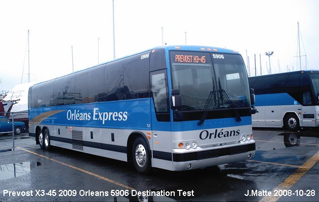 BUS/AUTOBUS: Prevost X3-45 2009 Orleans