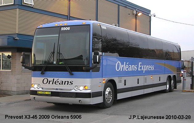 BUS/AUTOBUS: Prevost X3-45 2009 Orleans