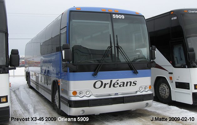 BUS/AUTOBUS: Prevost X3-45 2009 Orleans