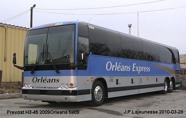 BUS/AUTOBUS: Prevost X3-45 2009 Orleans