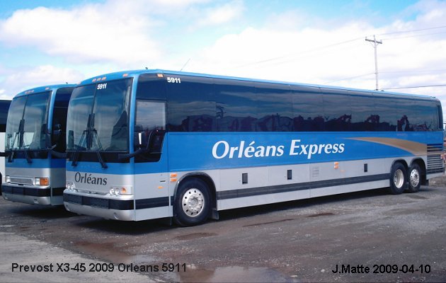 BUS/AUTOBUS: Prevost X3-45 2009 Orleans