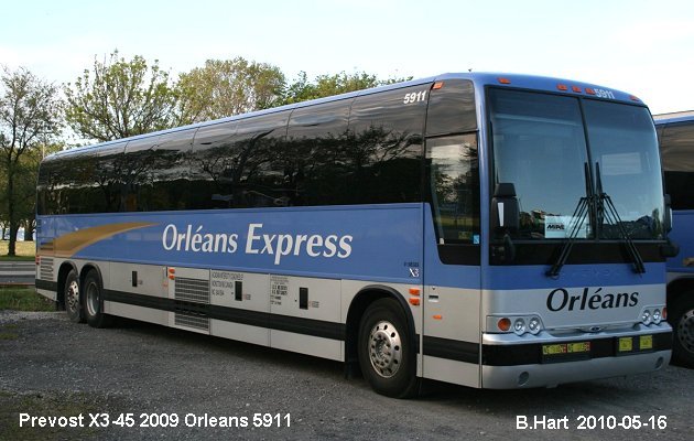 BUS/AUTOBUS: Prevost X3-45 2009 Orleans