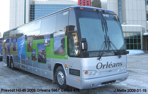 BUS/AUTOBUS: Prevost H3-45 2009 Orleans