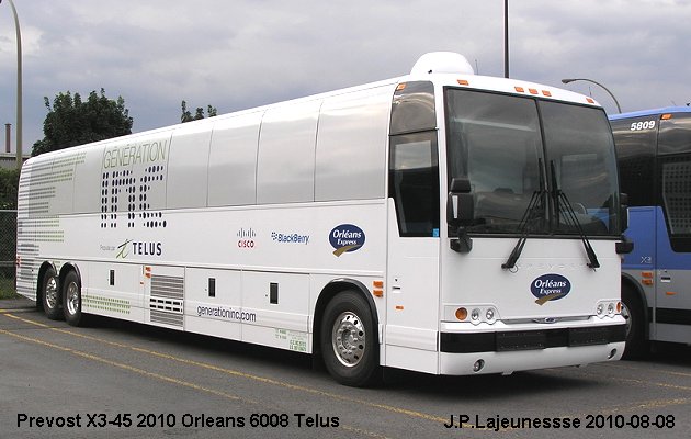 BUS/AUTOBUS: Prevost X3-45 2010 Orleans