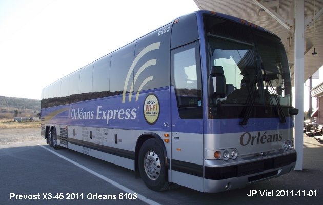 BUS/AUTOBUS: Prevost X3-45 2011 Orleans